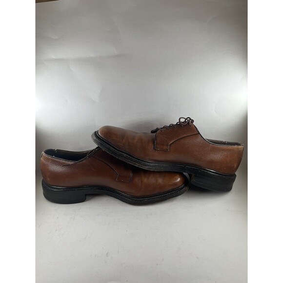 Allen Edmonds Men’s Brown Leeds Oxford Cap Toe Leather Pebble Grain Size 10 C - Picture 5 of 8